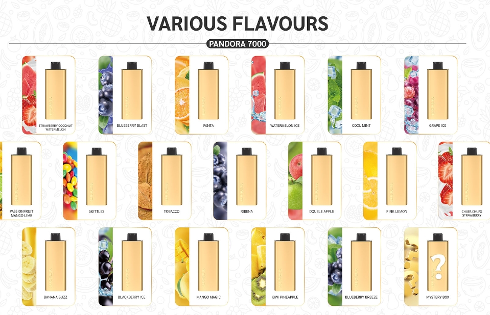 Alibarbar Pandora 7000 Puffs Vape - بلاك بيري آيس: انعاشة بيري مثالية تحتفي بالذوق الكويتي!