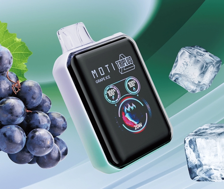 MOTI Triplus 20000 Puffs Vape - جليد العنب: تجربة فيب مميزة بطعم منعش وأداء قوي