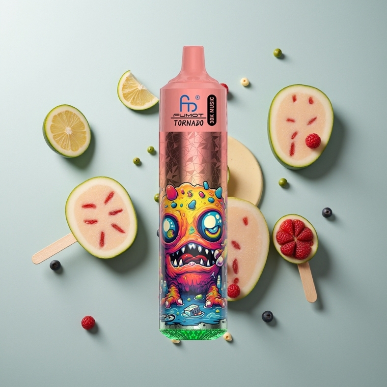 Fumot RandM Tornado Music 30000 Puffs Vape - أيس بوب وFumot Tornado Digital Box 12000 Puffs Vape - الفراولة والموز: ثنائية الفيب المثالية في سوق العالم العربي 2025